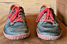 Halbschuhe schwarz roten gebraucht kaufen  Niemegk
