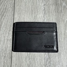 Tumi black leather for sale  LONDON