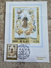 Francobollo cartolina santa usato  Montefiascone