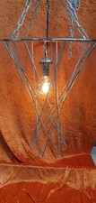 Candelabro exclusivo moderno pesado pingente de aço cromado lustre em correntes, usado comprar usado  Enviando para Brazil