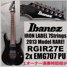 Guitarra elétrica Ibanez RGIR27E etiqueta de ferro preta 2013 modelo 7 cordas SNI1218209 comprar usado  Enviando para Brazil