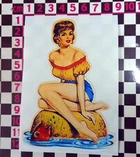 Adesivo pinup sexy dos anos 1960 para scooter Lambretta Vespa Iso Piaggio comprar usado  Enviando para Brazil