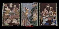 WOVENSOULS - 1566 Três pinturas com manuscrito tailandês antigo Phra Malai comprar usado  Enviando para Brazil