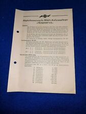 Ddr abgleichanweisung kofferem gebraucht kaufen  Deutschland
