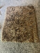 Brown shaggy rug for sale  ALLOA