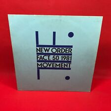 NEW ORDER Movement 1981 UK vinyl LP the debut original FACT50 Factory Records comprar usado  Enviando para Brazil