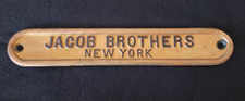 Placa de ferro fundido vintage Jacob Brothers New York 14-1/2” ouro e preto comprar usado  Enviando para Brazil