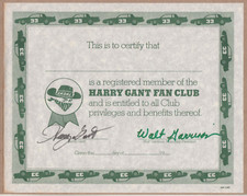 Harry gant autograph for sale  Sugarloaf