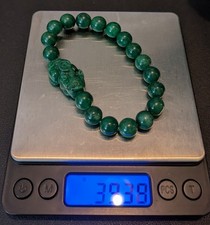 Green jade bracelet for sale  LOUGHBOROUGH
