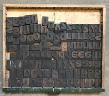 Caratteri tipografici legno usato  Viadana