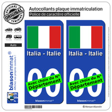 stickers plaque immatriculation italie d'occasion stickers plaque immatriculation italie d'occasion Balaruc-les-Bains