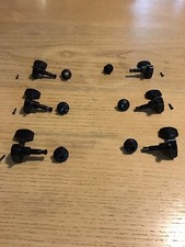 Conjunto completo de sintonizadores pretos 3x3 Dean Vendetta com virolas e parafusos porcelana pré-propriedade comprar usado  Enviando para Brazil