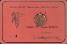 Tessera associazione lombarda usato  Italia