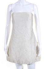 Mini vestido Brandon Maxwell branco enrugado tamanho 6 do eBay Endless Runway comprar usado  Enviando para Brazil