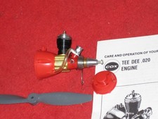 EX VINTAGE COX TEE DEE TD .020 020 MODELO BRILHANTE MOTOR DE AVIÃO wPROP comprar usado  Enviando para Brazil