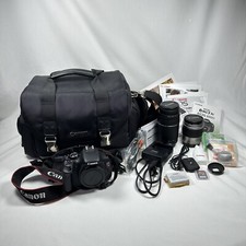 Pacote de Câmera Digital SLR Canon EOS Rebel T3i, 2 Lentes, Bolsa, + Acessórios comprar usado  Enviando para Brazil