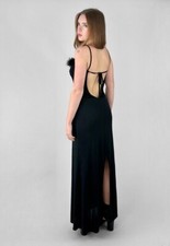 Vintage black backless for sale  BRIDPORT