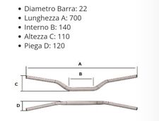 Manubrio colore argento usato  Albisola Superiore