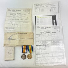 Ww1 medal pair for sale  ROYSTON