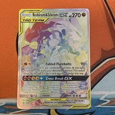 Reshiram & Zekrom GX (Secret) 259/236 Sm-Cosmic Eclipse Holo - przyzwoity!  na sprzedaż  Wysyłka do Poland