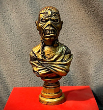IRON MAIDEN EDDIE a cabeça HEAVY METAL Resina Busto Dourado ESCULTURA Peça da Mente, usado comprar usado  Enviando para Brazil