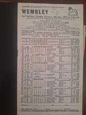 Greyhound racing programmes for sale  WALTHAM CROSS