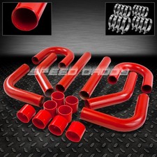 TUBULAÇÃO INTERCOOLER UNIVERSAL 8 PEÇAS 2,75" ALUMÍNIO FMIC + MANGUEIRA DE SILICONE + BRAÇADEIRA T VERMELHA comprar usado  Enviando para Brazil