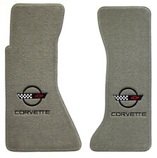 TAPETES DE ASSOALHO Lloyd CLASSIC LOOP cinza preto logotipo C4 1984 a 1990 Chevrolet Corvette comprar usado  Enviando para Brazil