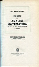Lezioni analisi matematica usato  Italia