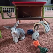 Schleich rabbit hutch for sale  GLOUCESTER