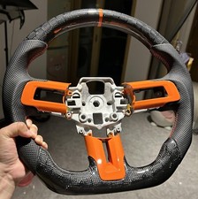 Volante de fibra de carbono favo de mel Ford Mustang GT 2015-22 anos  comprar usado  Enviando para Brazil
