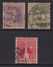 Usado, SWITZERLAND 1917 Pro Juventute conjunto de 3 SG J6-J8 usado (CV £130) comprar usado  Enviando para Brazil