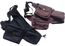 BOLSO PASAPORTE DE VIAJE HIPPY BOHO DE ALGODÓN DE COMERCIO JUSTO UTILITARIO ORGANIZADOR CINTURÓN DE CADERA segunda mano  Embacar hacia Mexico