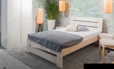 Łóżko Drewno Masywne łóżka 100x200cm Łóżko pojedyncze Solidne meble Meble na sprzedaż  PL
