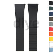 Pulseira de borracha de luxo FKM 18mm-22mm à prova de poeira pulseira de relógio liberação rápida comprar usado  Enviando para Brazil