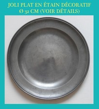 Plat étain décoratif d'occasion  Limoges-