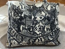 Bolsa de mão Y2K original Juicy Couture pele de cobra glitter cães shopper 15", usado comprar usado  Enviando para Brazil