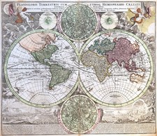 Mappa del planiglobii usato  Reggio Emilia