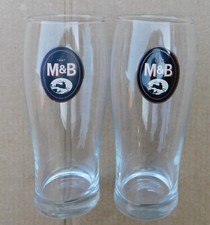 Pair pint glasses. for sale  NOTTINGHAM