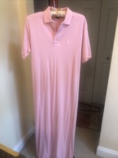 Vestido longo camiseta Polo Ralph Lauren feminino rosa algodão - Médio comprar usado  Enviando para Brazil