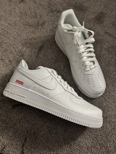 Usado, Tênis Nike Air Force 1 Low Supreme branco tamanho 10 comprar usado  Enviando para Brazil