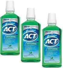 ACT Restoring Flúor Bochecho Enxaguante Mint Burst Garrafa Grande 33 oz - LOTE COM 3 PACOTES comprar usado  Enviando para Brazil