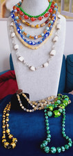 Vintage glass necklaces for sale  HIGHBRIDGE