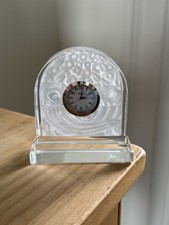 Baccarat França Premium Cristal Vidro Fosco Relógio de Mesa Cornucópia Chifres, usado comprar usado  Enviando para Brazil