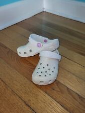 Zuecos clásicos Crocs para niños blancos multicolor brillo talla 8 (C8) niño unisex segunda mano  Embacar hacia Argentina