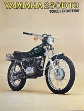 1973 Yamaha 250 DT3 Enduro brochura de 4 páginas-NOS LIT-1113-11-01 DT250 comprar usado  Enviando para Brazil