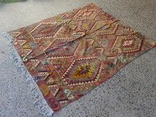 Tapete Kilim Turco Vintage 5,7x6,6 pés | Tapete Boho Grande Multicolorido Tecido à Mão comprar usado  Enviando para Brazil