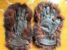 Vintage fur leather for sale  BUNTINGFORD
