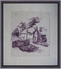 Disegno sanguigna borgo usato  Italia