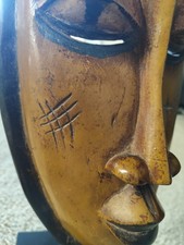 Escultura ceremonial de madera tallada y pintada a mano segunda mano  Embacar hacia Mexico